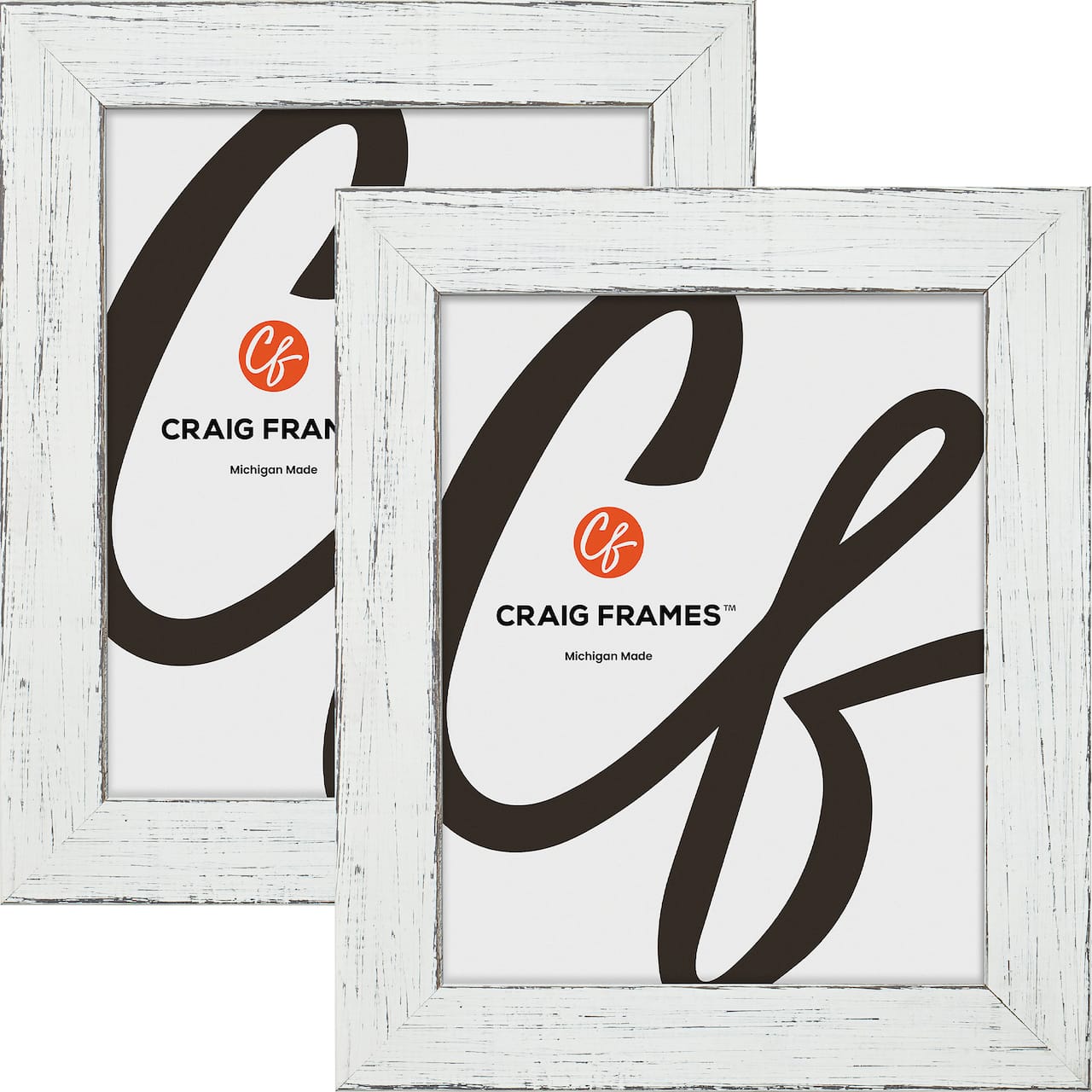 2 Pack Craig Frames Jasper Marshmallow White Picture Frame